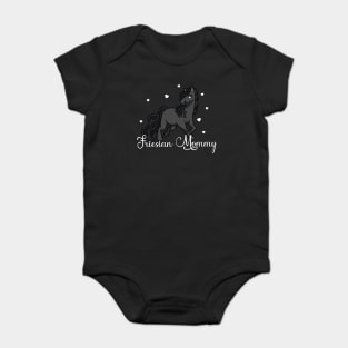 Horse Lover - Friesian Mommy Baby Bodysuit